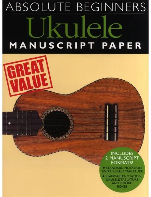 Absolute Beginners Ukulele - Manuscript Paper