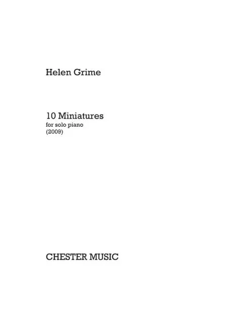 10 Miniatures for Solo Piano