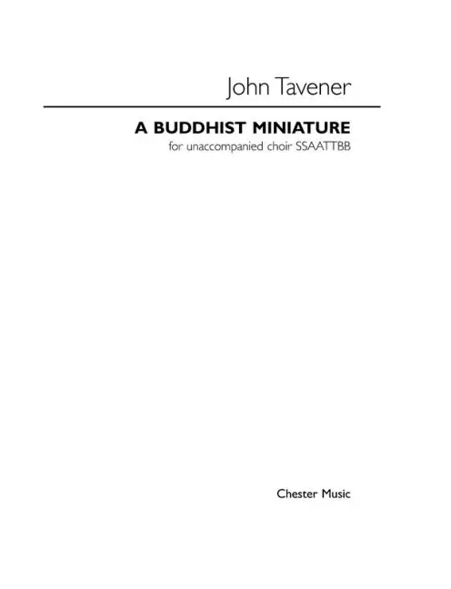 A Buddhist Miniature (SSAATTBB)