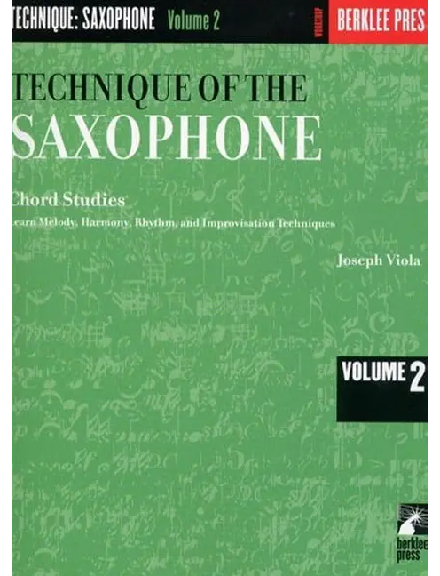 Viola Technique Of The Saxophone Vol. 2 Chord Stud